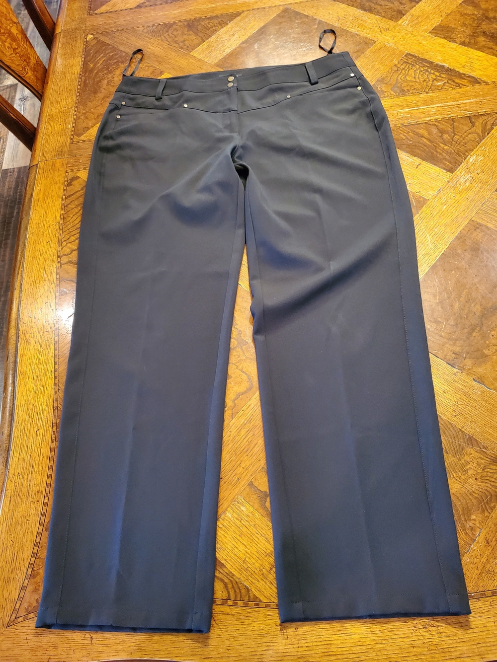 Jones New York Woman 16W Black Wide Leg Trousers
